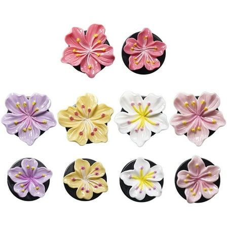 5 Pair Car Perfume Clip Flower Air Outlet Car Air Freshener Vent Clips Diffuser Car Decoration Accessories Car Perfume Clip
