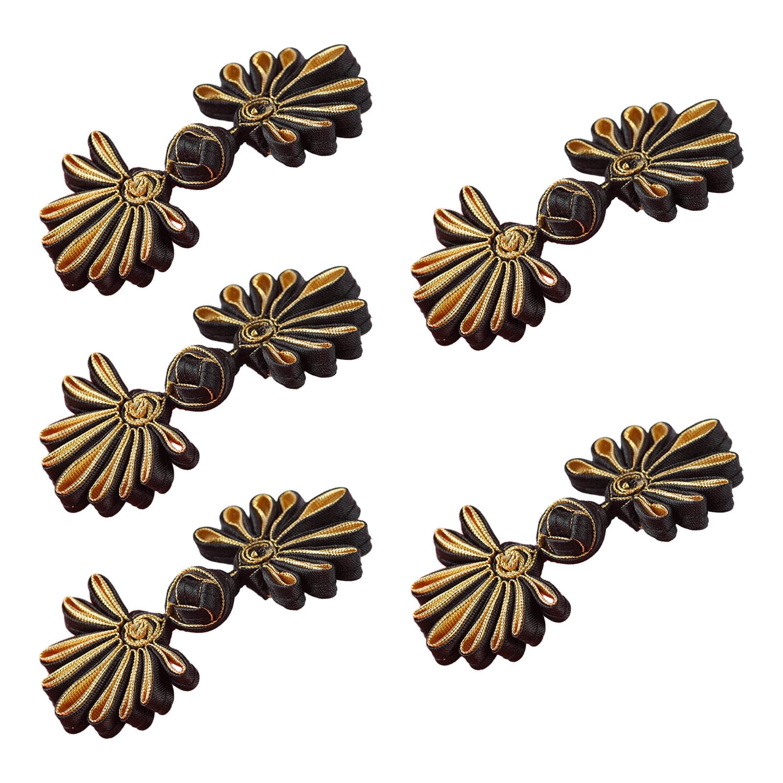 5 Pair Chinese Closures Button Cheongsam Sewing Fasteners Chinese Knots ...