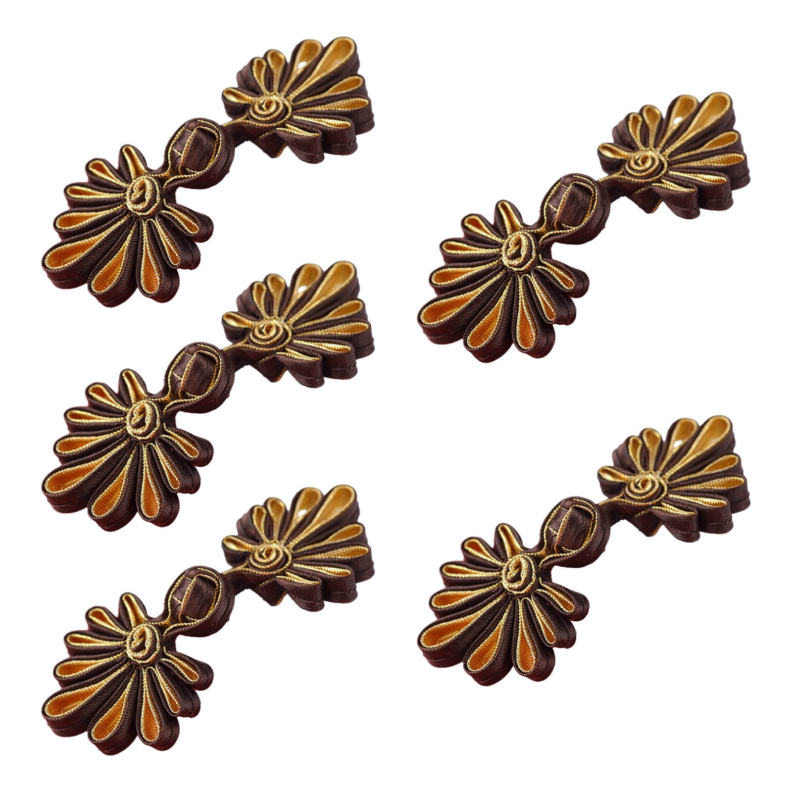 5 Pair Chinese Closures Button Cheongsam Sewing Fasteners Chinese Knots ...