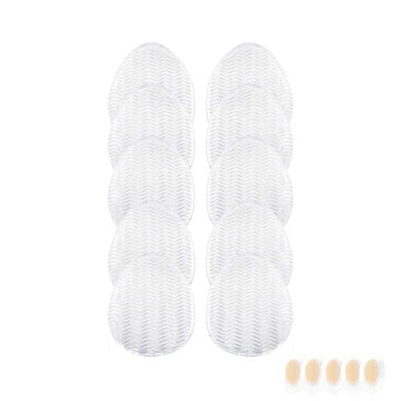 5 Pair Clear Safety Inserts Soles Protector Rubber Texture for Women Shoes