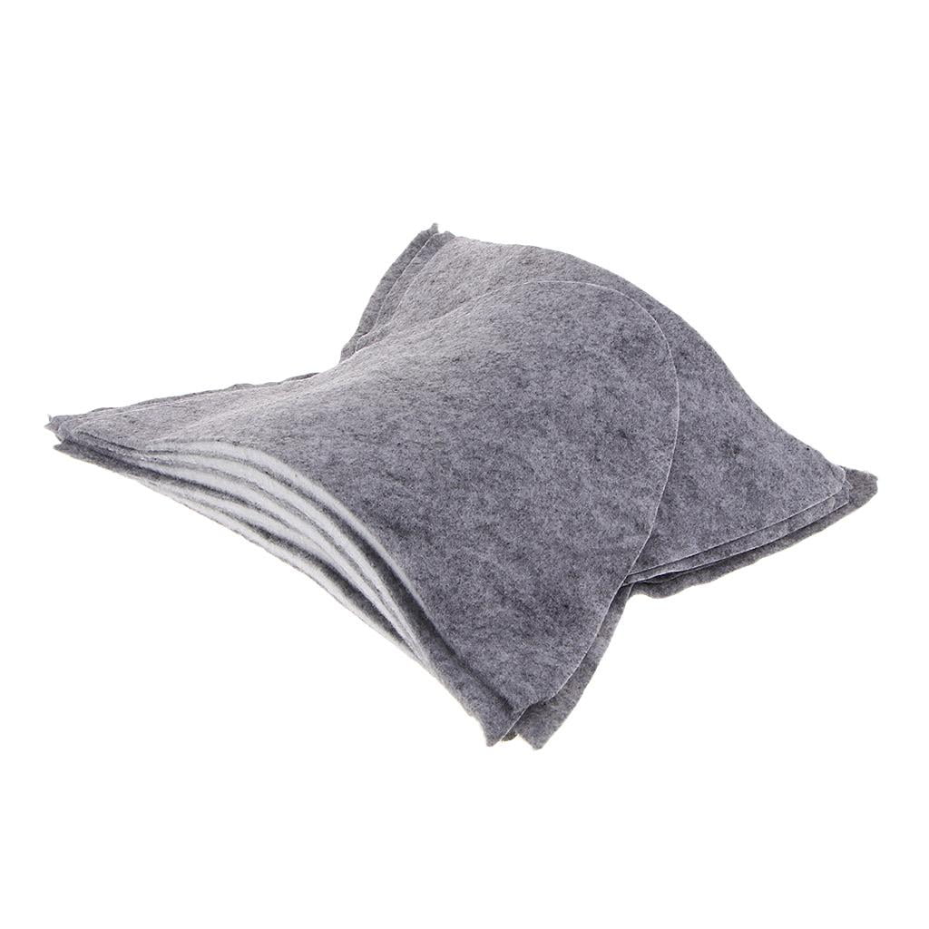 5 Pair Gray Sew-In Padding Soft Cotton Shoulder Pads Padding for ...