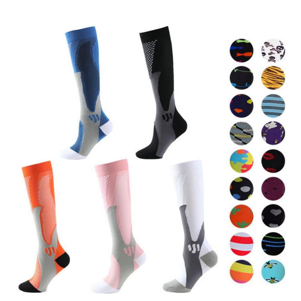 5 Pair Medical Sport Compression Socks Men,2030 mmhg Run Nurse Socks