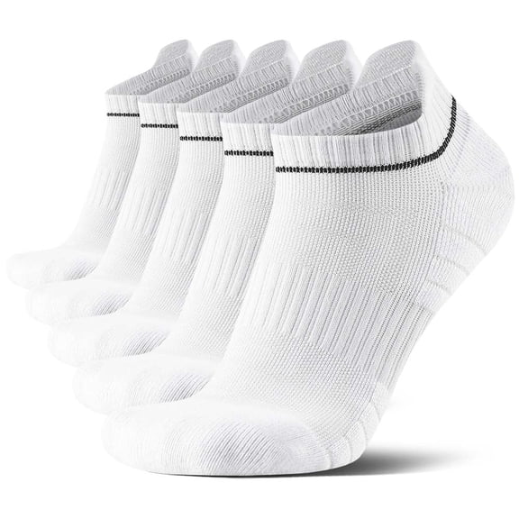Mqamex Men's Ankle Socks 5 Pairs,Athletic Low Cut Socks,10-14