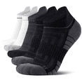 thumbnail image 1 of Mqamex 5-Pair Men's Ankle Socks, Moisture Wicking Socks, Breathable Mesh for Gym,Running,Hiking, 1 of 6