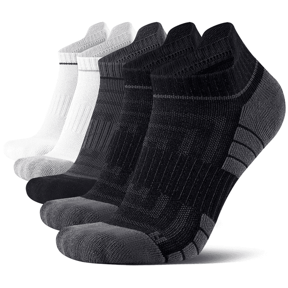 Mqamex Men's Ankle Socks 5 Pairs,Athletic Low Cut Socks,10-14