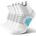 thumbnail image 1 of Mqamex 5-Pack Men's Athletic Ankle Socks,6-14,Moisture Wickingr Running Low Cut Socks, 1 of 6