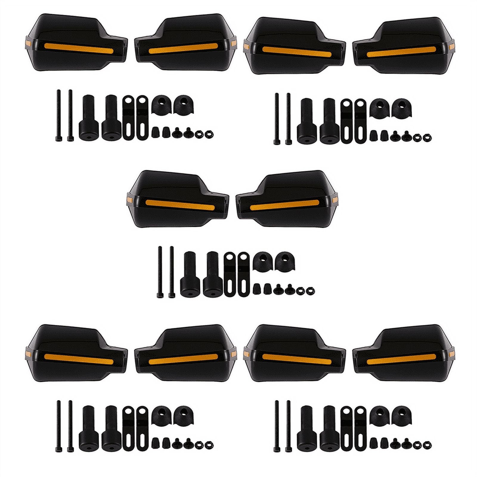 5 Pair Motorcycle Hand Guards 7/8 Inch 22mm Handlebar Handguard Handle