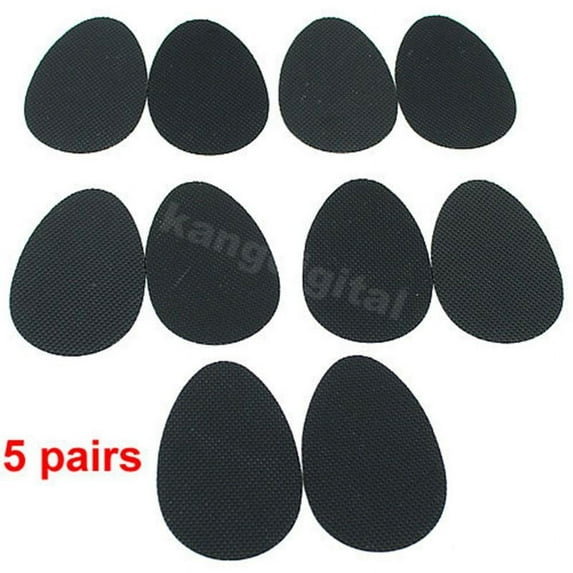 5 Pair No Slip Shoes Pads Self-Adhesive Shoe Grips Rubber Anti-Slip Shoe Grips Sole Stick Protector for Women High Heel