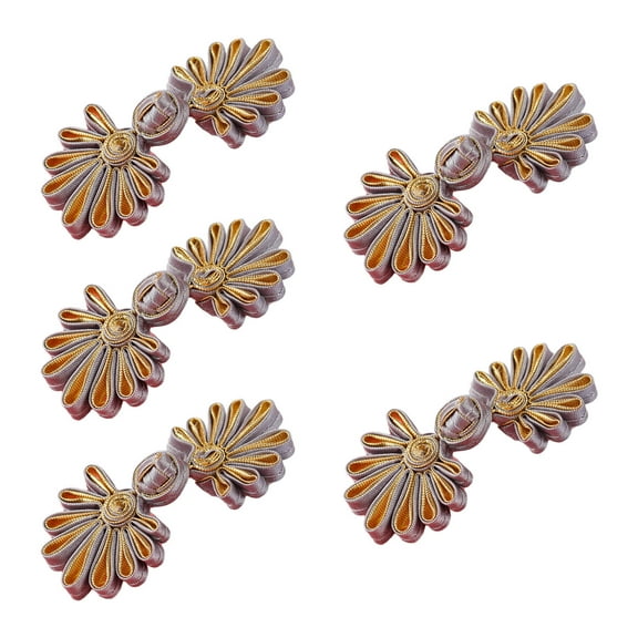 5 Pair/Pack Cheongsam Button Chinese Closures Button Chinese Knots Button Closures Sewing Button Fasteners for Cloaks