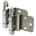 thumbnail image 1 of 5 Pair Pack - Cosmas 15628-WN Weathered Nickel Cabinet Hinge 3/8" Inset (Pair) [15628-WN], 1 of 1