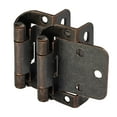 thumbnail image 1 of 5 Pair Pack - Cosmas 18650-ORB Oil Rubbed Bronze Self Closing Partial Wrap Cabinet Hinge 1/2" Inch Overlay (Pair) [18650-ORB], 1 of 1