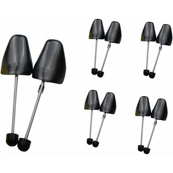 5 Pair Practical Plastic Men Tree Shoe Stretcher with Tension Spring Coil