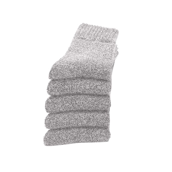 5 Pair Socks for Women Men Warm Winter Socks Knit Crew Calf Hiking Boot Sock Stocking Stuffers Gifts,Thick Thermal Stripe Crew Socks,Soft Cozy Sock,Thick Knit Crew Boot Sock for Women Men