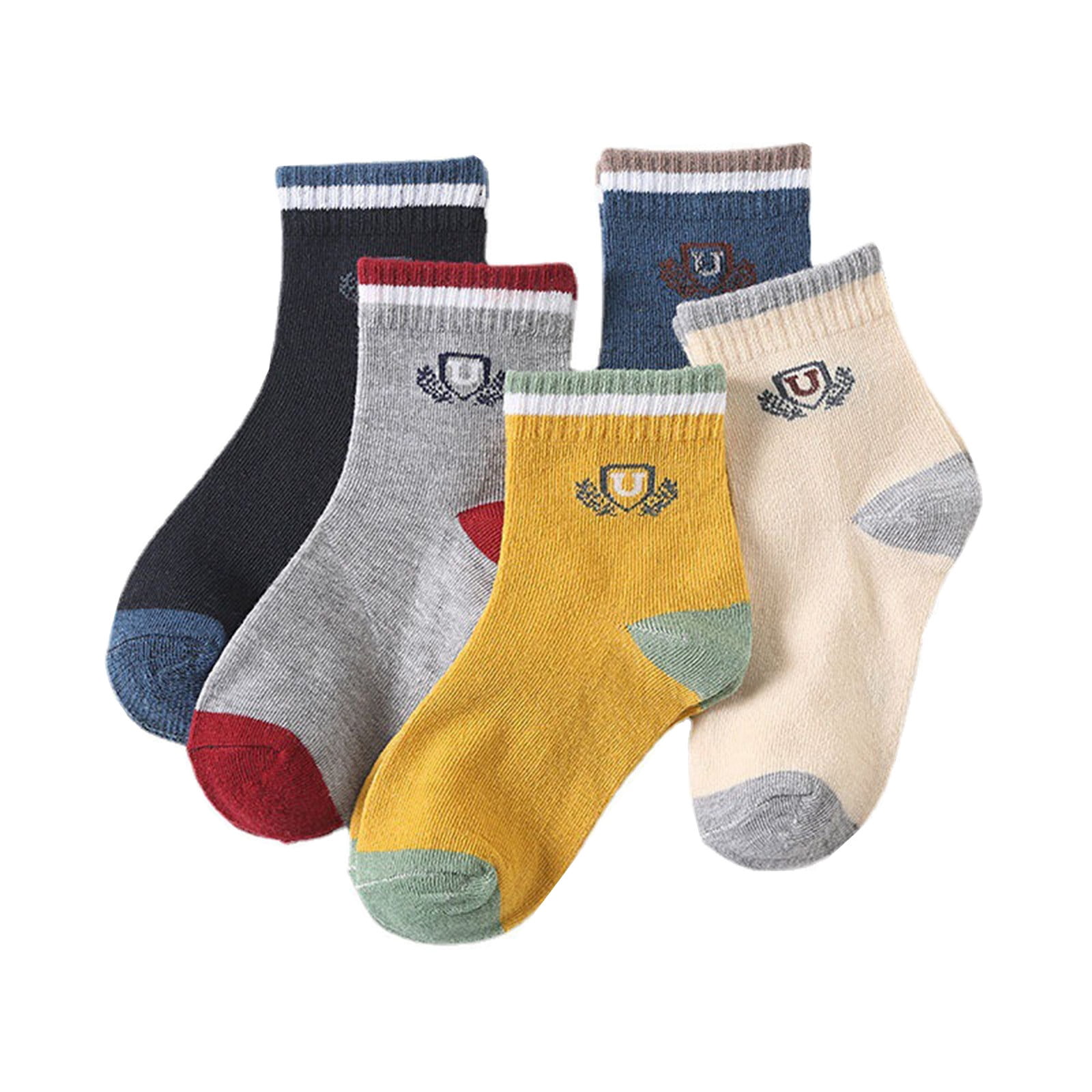 5 Pair Stockings Child‘S ’Fashionable New Pattern Solid Color Autumn