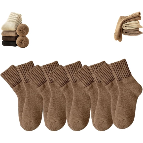 5-Pair Women's Solid Mid-Calf Socks, All-Purpose Comfort Crew Socks for Casual, Office & Home Wear. Soft Stretch Fit Assorted Colors.