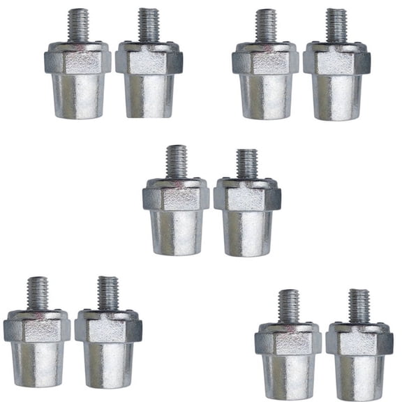 5 Pair Zinc Alloy Battery Side Terminal Charging Posts Fit 8mm Positive (+) or Negative (-) Battery Cable Terminals,5 x Positive Battery terminal connectors 5 x Negative Battery terminal connectors