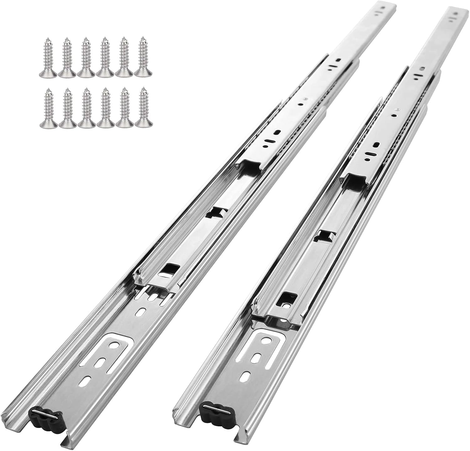 5 Pair of 22 Inch Drawer Slides,100 LB Capacity Full Extension Side ...