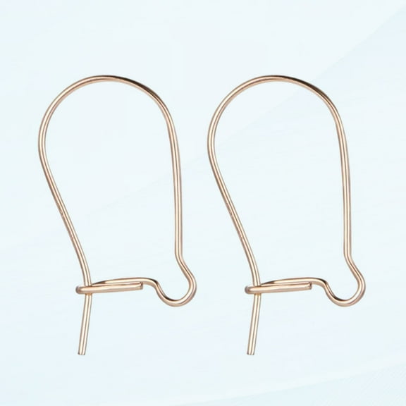 5 Pairs 14K Gold Filled Earring Hook Wire Ear Hooks for DIY Jewelry Making - 14.5x8mm