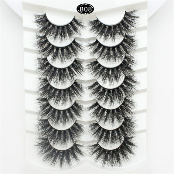5 Pairs 3D 6D Volume False Eyelashes Set Soft Lash For Dramatic Eye Makeup