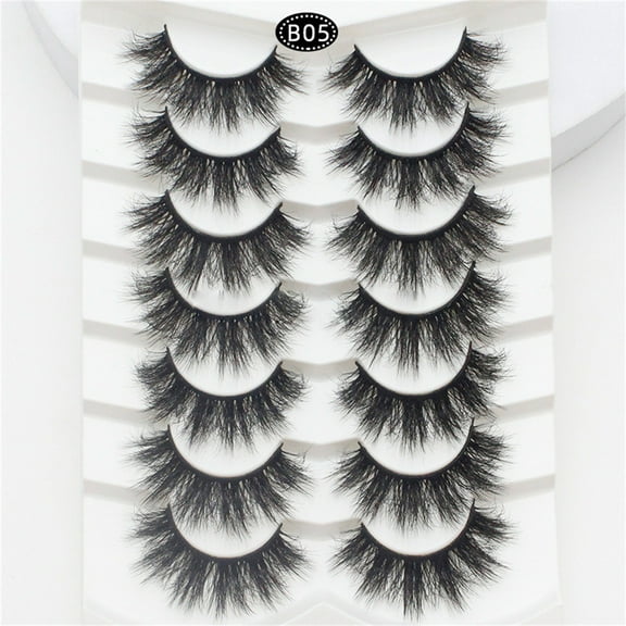 5 Pairs 3D 6D Volume False Eyelashes Set Soft Lash For Dramatic Eye Makeup