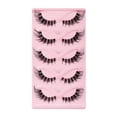 thumbnail image 1 of 5 Pairs 3D False Eyelashes Wispy Cross Long Thick Soft Fake Eye Lashes 2024 G3G5, 1 of 9