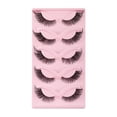 thumbnail image 1 of 5 Pairs 3D False Eyelashes Wispy Cross Long Thick Soft Fake Eye Lashes 2024 H5K2, 1 of 9