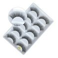 thumbnail image 1 of 5 Pairs 3D Lashes Natural False Eyelashes Dramatic Volume Lashes Makeup Eyelash Extension Silk Eyelashes F830 & black, 1 of 9