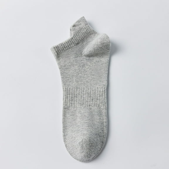 5 Pairs Ankle Socks Breathable Low Cut Socks Soft Cotton Anti-Odor