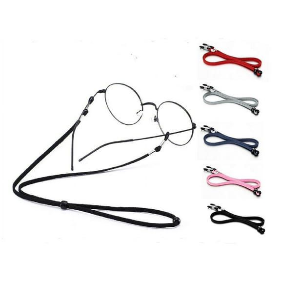 5-Pack Adjustable Sport Eyeglasses Strap Lanyards – Non-Slip Eyeglass Chain Holder Around Neck for Men, Women & Kids – Secure Sunglasses Cord Retainer TIKA