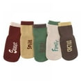 thumbnail image 1 of 5 Pairs Baby Non Slip Socks Toddler Non-Skid Ankle Socks with Grips Anti-Slip Crew Cotton Socks for Infants Toddlers Girls Boys(0-5 Years, 1 of 1