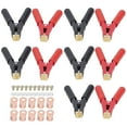 5 Pairs Battery Cable Clips HeavyDuty Insulated Crocodile Clamp 1000A