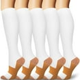 thumbnail image 1 of 5 Pairs Best Medical Compression Socks - Copper Compression Socks 15-20 mmHg Circulation is Best Athletic & Daily for Men & Women, Running, Climbing,Medical,Nurse,Travel,Cycling, 1 of 6