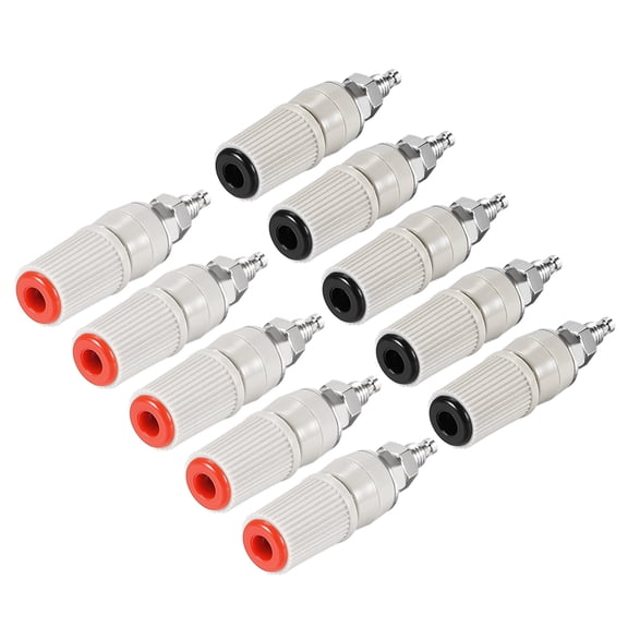 5 Pairs Binding Post Terminal, M5 Thread Power Amplifier Speaker Connector Banana Plug Jack Socket 1.85-inch Length