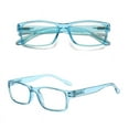thumbnail image 1 of 5 Pairs Blue Light Blocking Reading Glasses Spring Hinge Rectangle Reader 0~4.0, 1 of 2