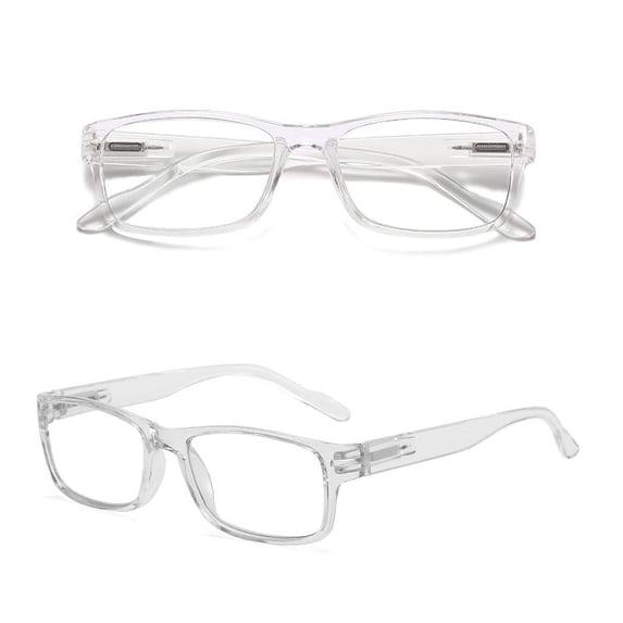 5 Pairs Blue Light Blocking Reading Glasses Spring Hinge Rectangle Reader 0~4.0