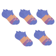 5 Pairs Bombas Women's All-Purpose Ankle Socks, Violet/Fuchsia, Size Small