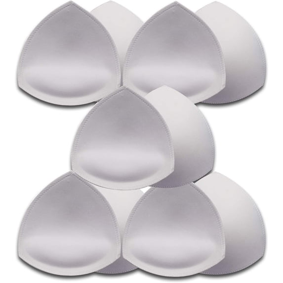 5 Pairs Bra Pads Inserts,Removable, Air Cotton,Foam Sponge,Breathable
