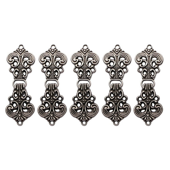5 Pairs Cape Clasp Fasteners Buttons Clothes Accessories Bride 5.6X2.1cm