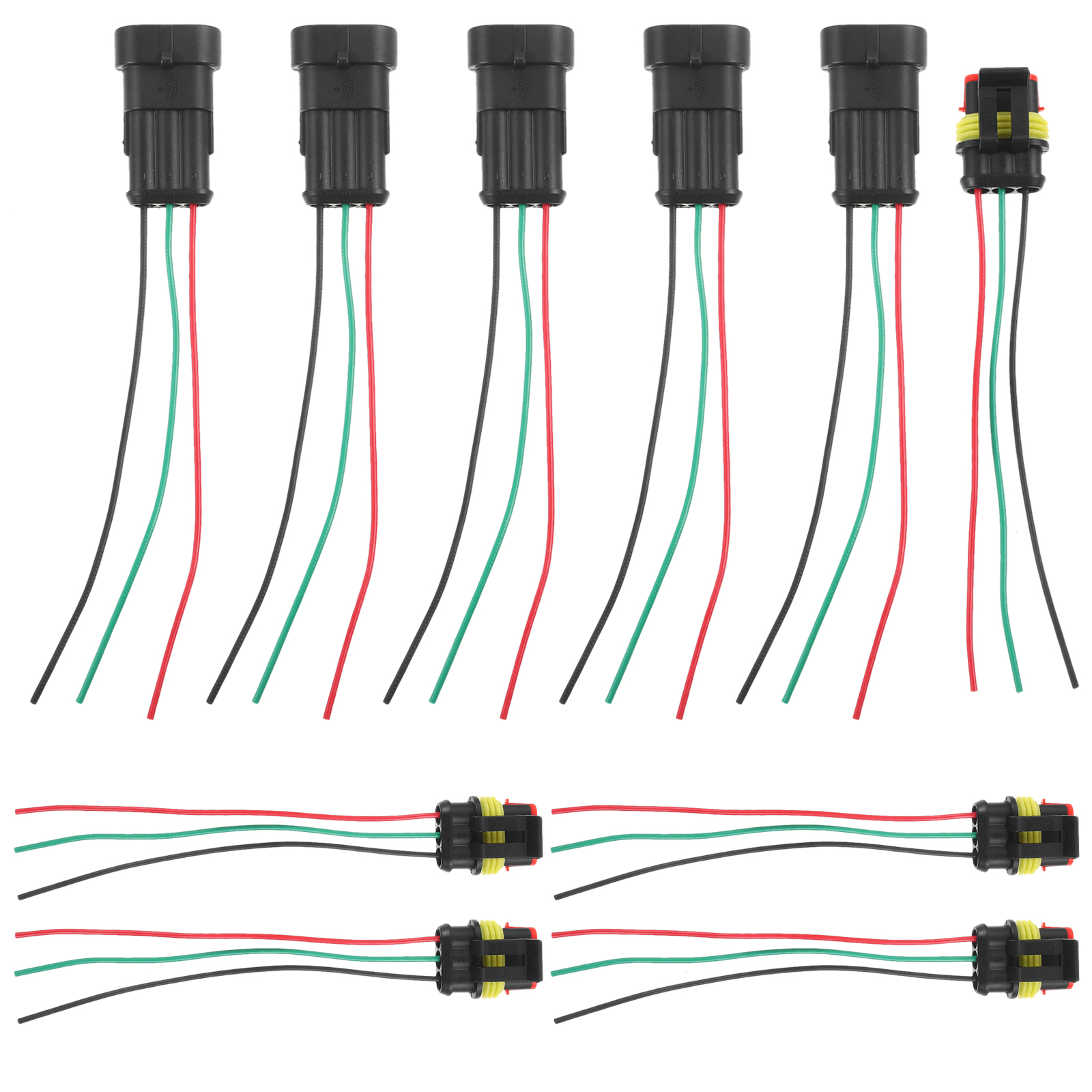 5 Pairs Car Connector Connectors Crimping Cars Vehicle Waterproof