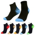 thumbnail image 1 of 5 Pairs Compression Socks Ankle Running Socks with Arch Support for Athletic Sports, 1 of 9