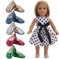 thumbnail image 1 of 5 Pairs Doll Shoes Lovely Fashion Doll Flat Shoes Doll Accessories for 18in Doll, 1 of 10
