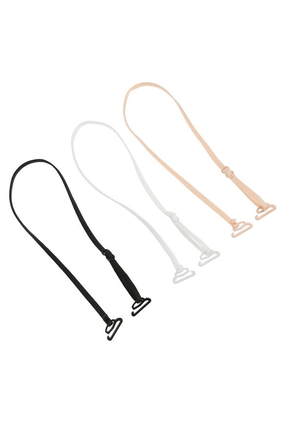 5 Pairs Clear Bra Straps Cross Back Adjustable Duffle Style Replacement Support Straps for Women