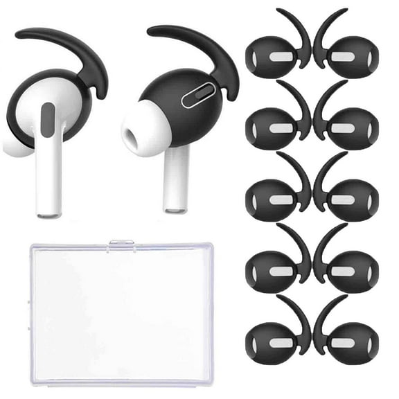5 Pairs Ear Cover Compatible with AirPods Pro Ear Tips,Anti-Drop Ear Hook Gel Headphones Earphones Protective Accessories Tips