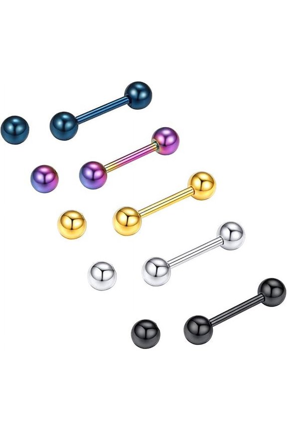 Clearance 5 Pairs Earrings Set for Women/Men Earrings Stud Industrial Ball Dangele Birthday Christmas Day Gift Jewelry