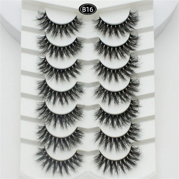 5 Pairs False Eyelashes Set with 3D 6D Fluttery Effect for Natural Daily