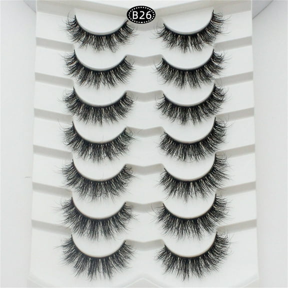 5 Pairs False Eyelashes Set with 3D 6D Fluttery Effect for Natural Daily
