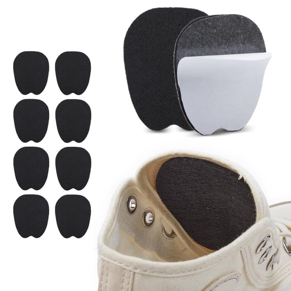 5 Pairs Felt Shoe Tongue Pads Non Slip Foot Cushions Self Adhesive Foot Pads Breathable Ball Anti-Skid Forefoot Ball Shoe Tongue Pad Foot Cushions Inserts for Comfortable Relief,Black