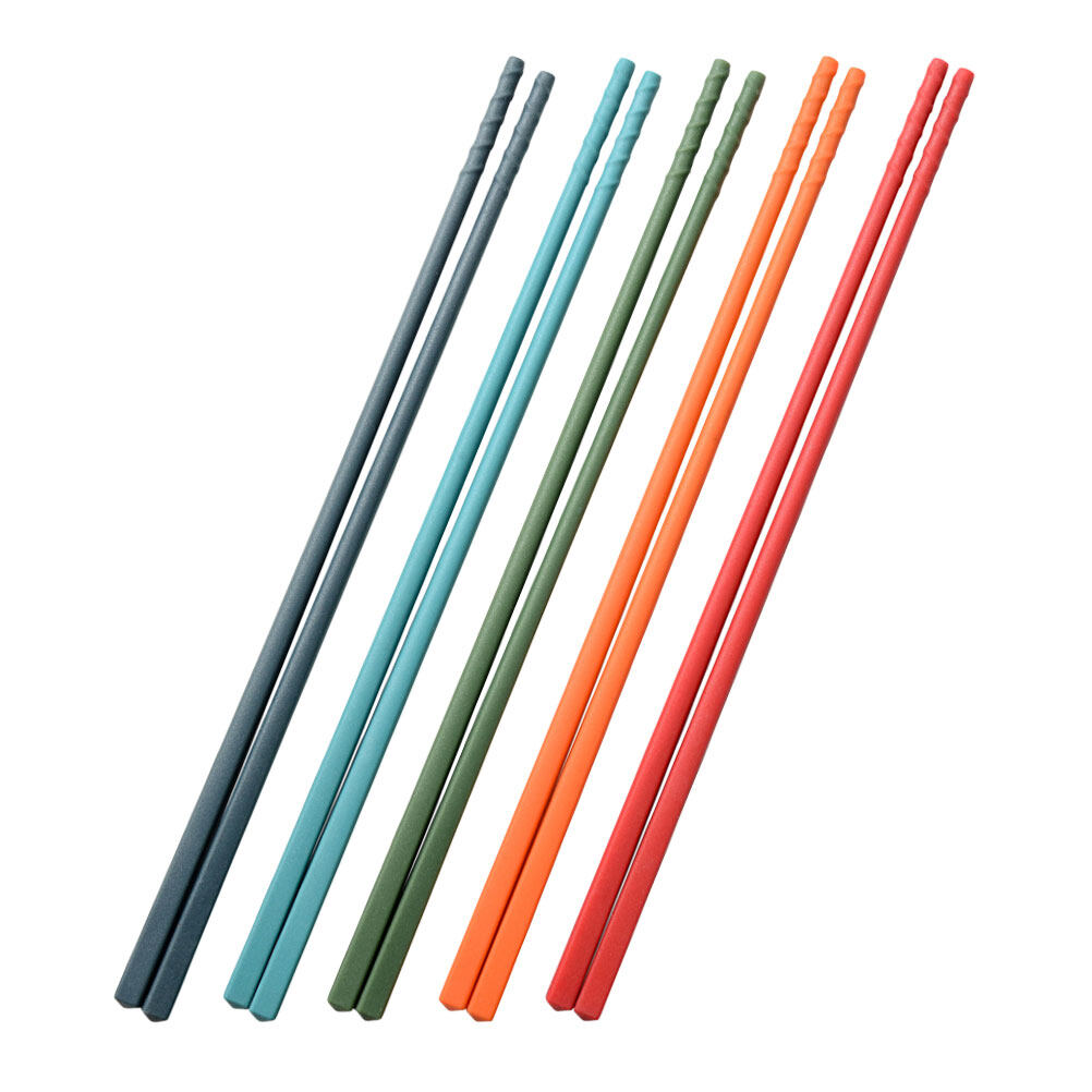 5 Pairs Flatware Korean Chopstick Silicone Chopsticks Set Heatresistant Outdoor Silica Gel