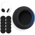thumbnail image 1 of 5 Pairs Foam Ear Pads Cushion 60mm for S0ny MDR-NC5, MDR-027, MDR-023, MDR-210, DR-BT101, MDR IF 120 Headphone, Logi H800, H111, H330, H340 & More, 4-5mm Thickness High Density Earpads, 1 of 8