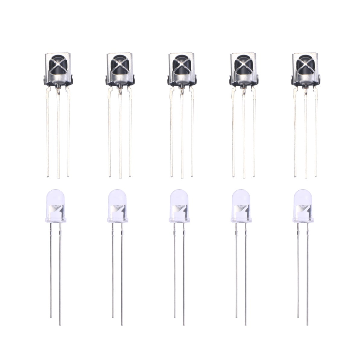5 Pairs Infrared Receiver Infrared Emitter LED Emitter IR Receiver Clip